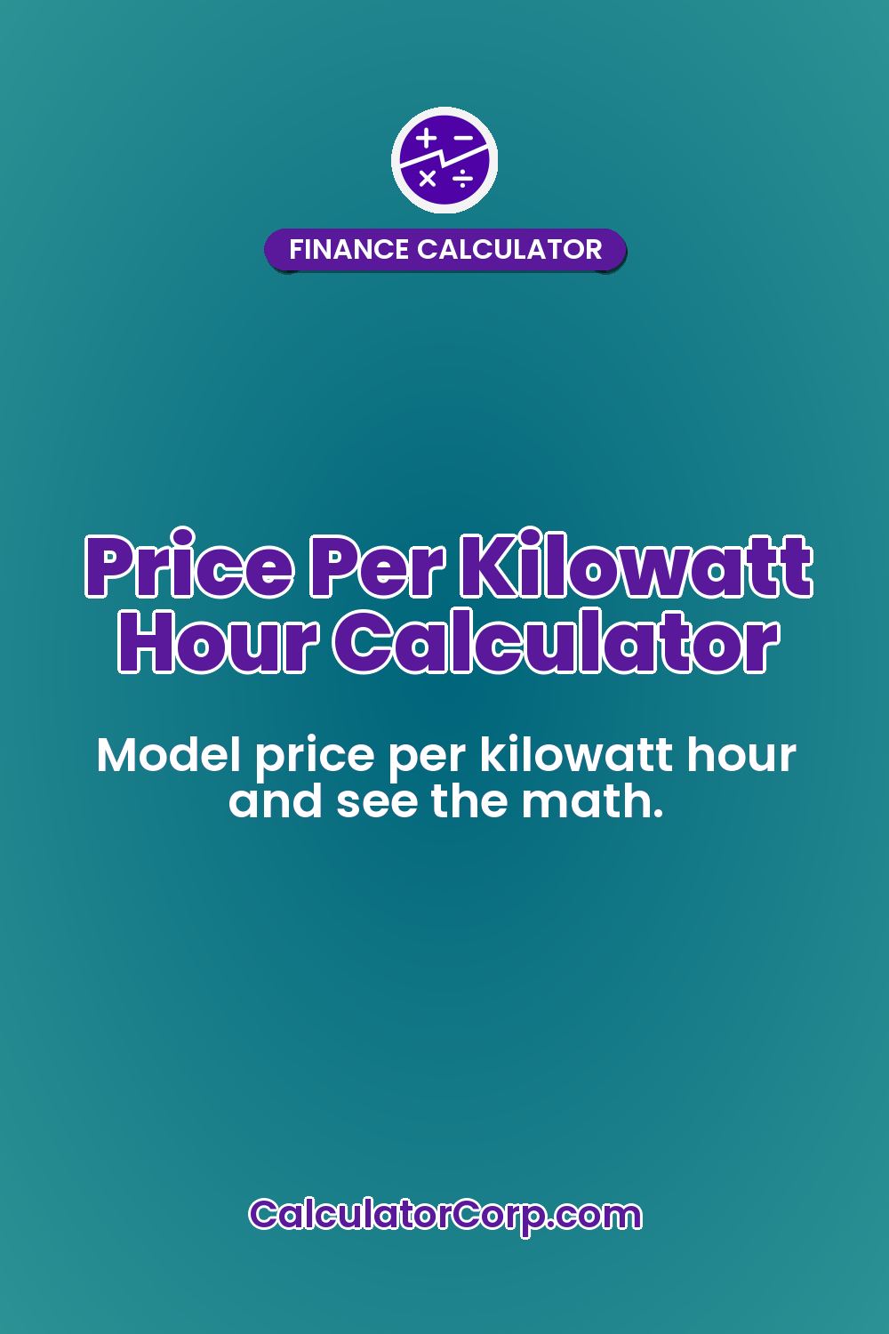 Price Per Kilowatt Hour Calculator