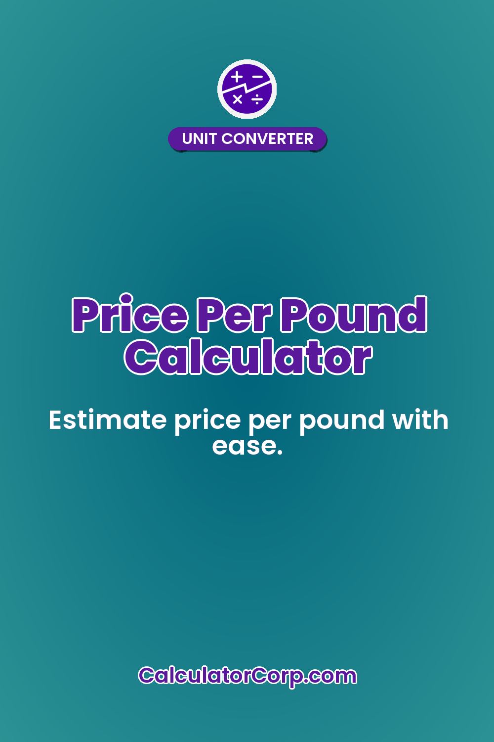 Price Per Pound Calculator