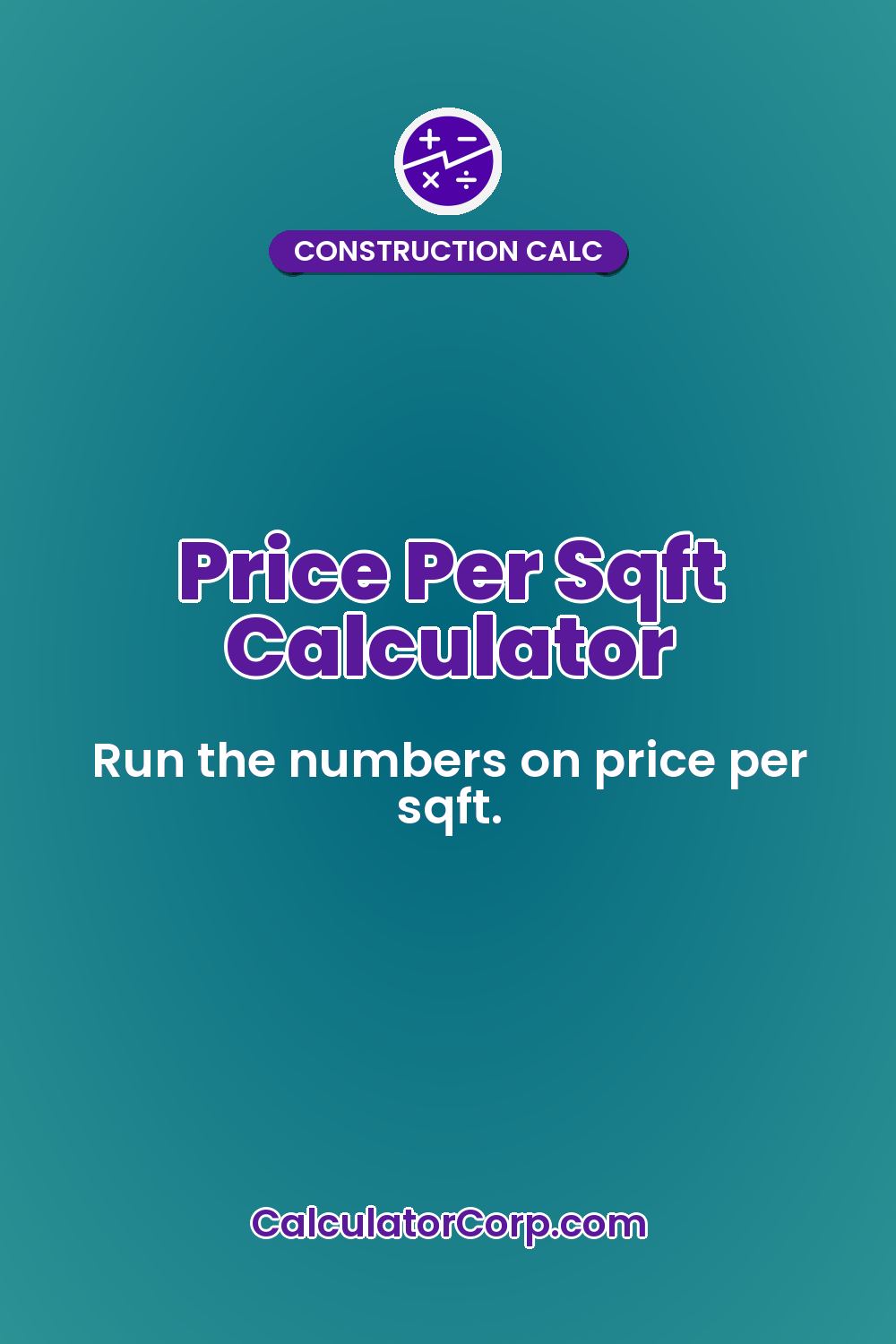 Price Per Sqft Calculator