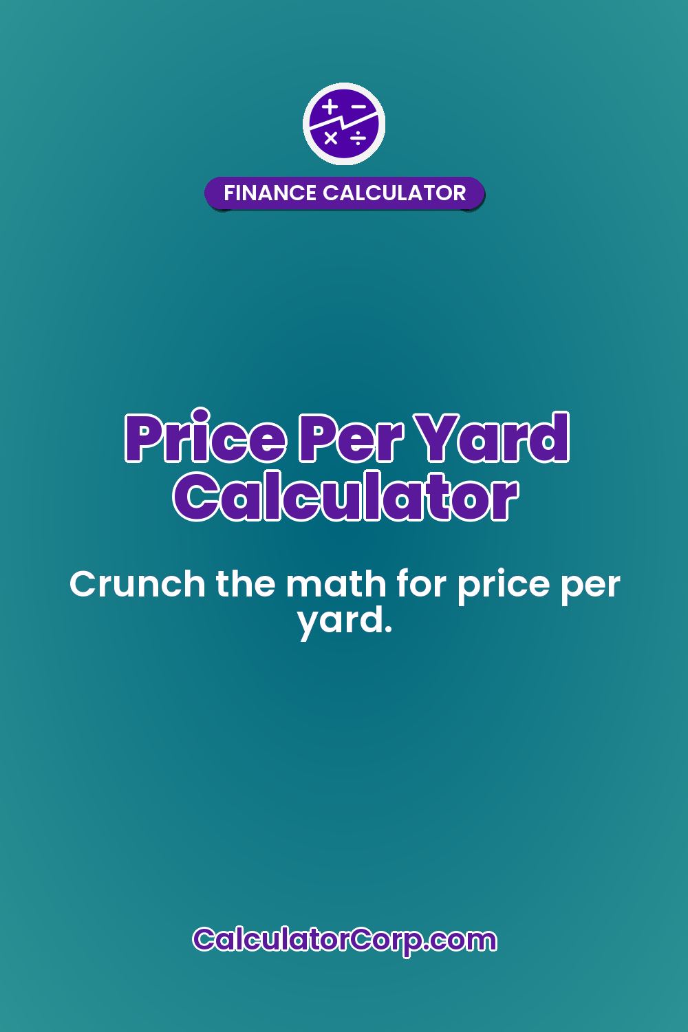 Price Per Yard Calculator