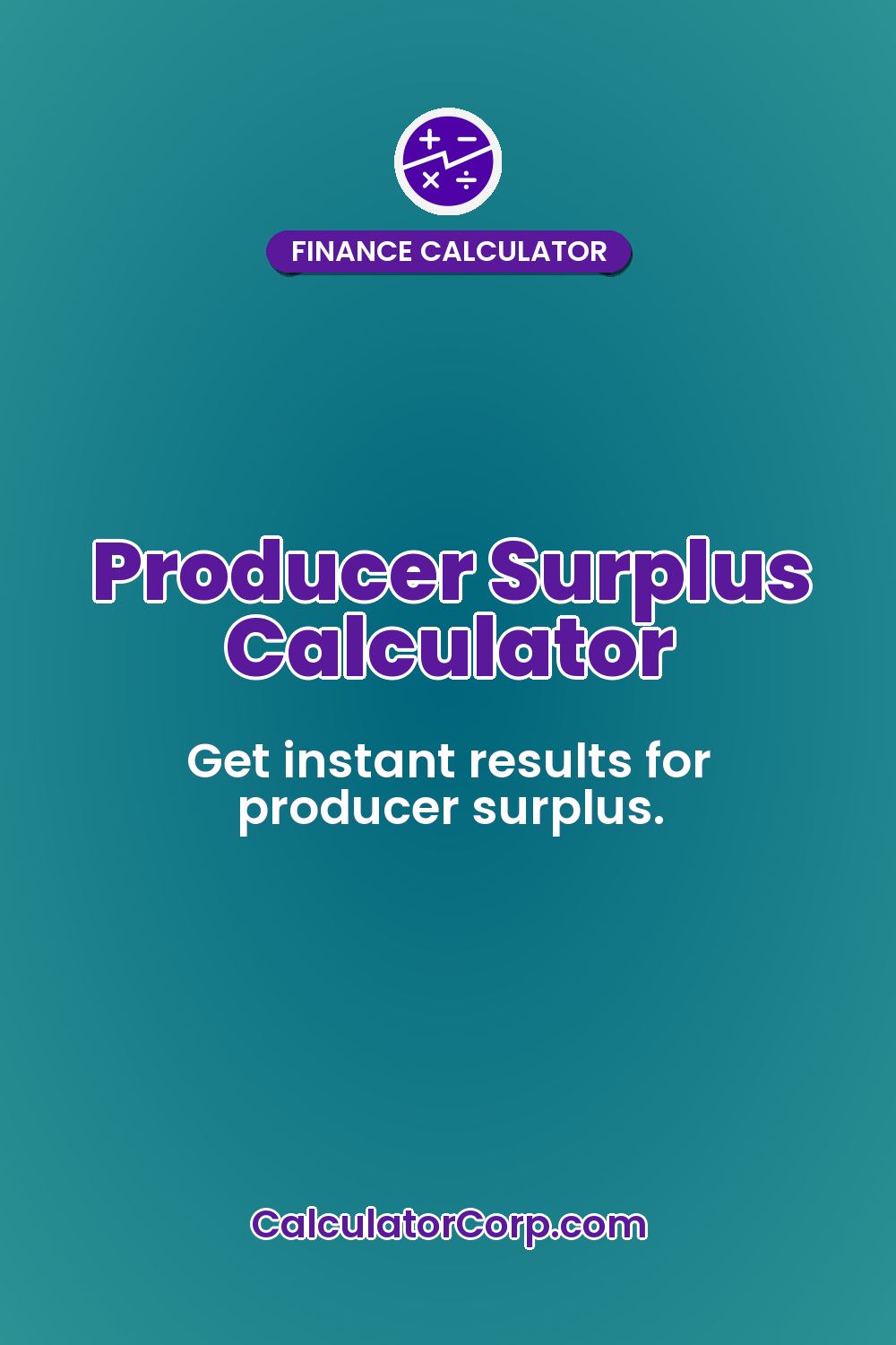 Producer Surplus Calculator
