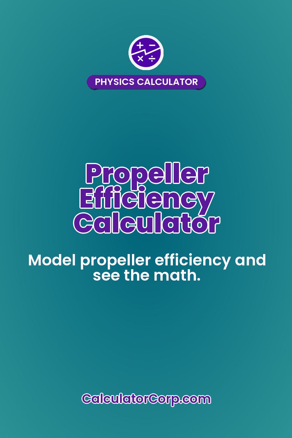 Propeller Efficiency Calculator
