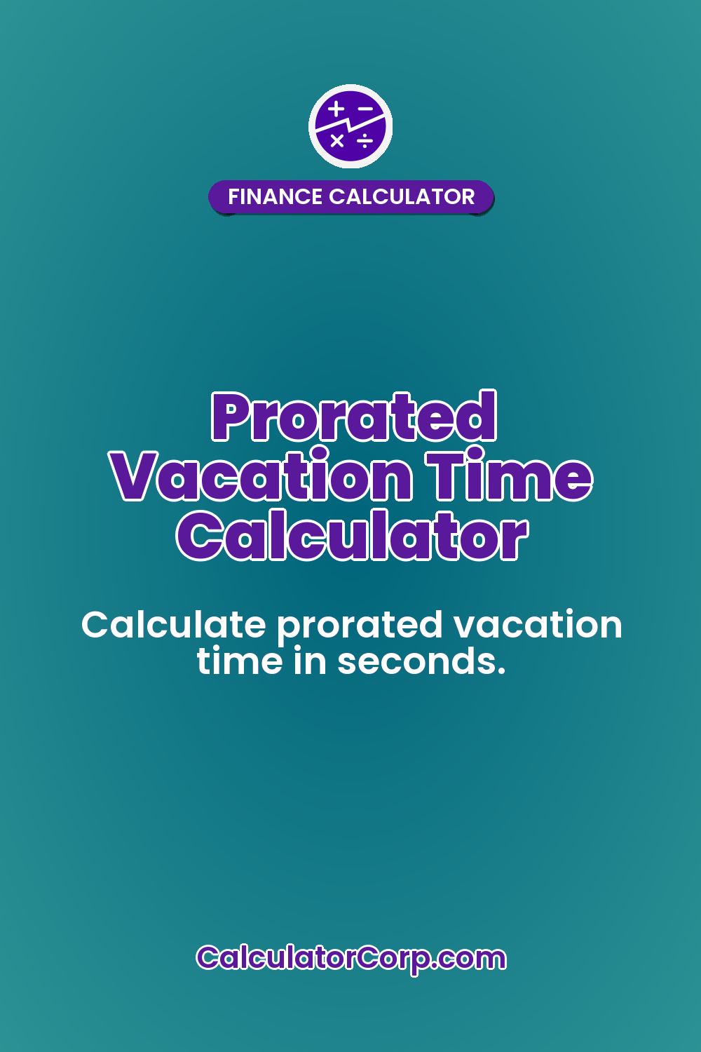 Prorated Vacation Time Calculator