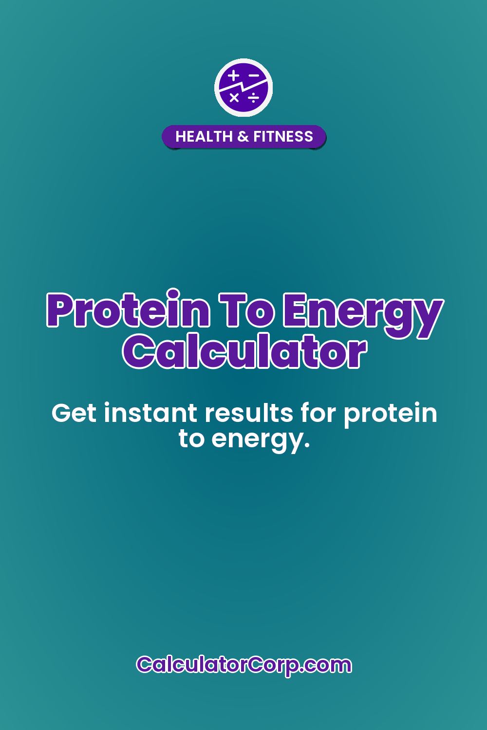 Protein To Energy Calculator