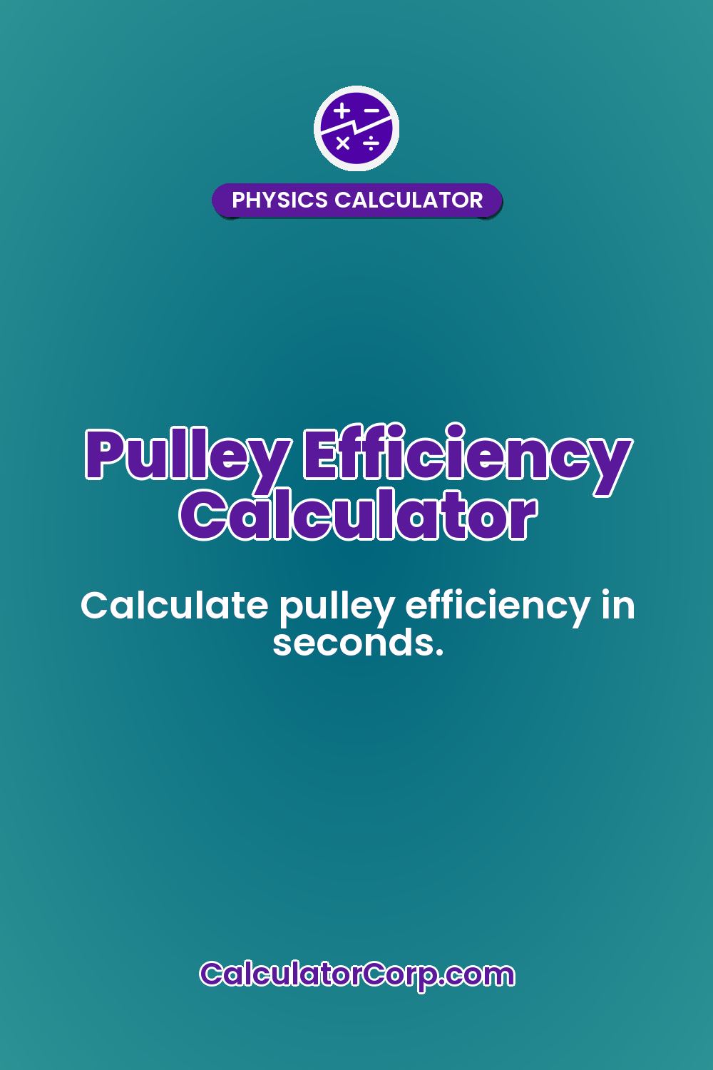 Pulley Efficiency Calculator