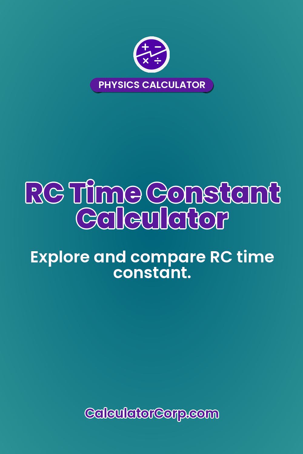 RC Time Constant Calculator