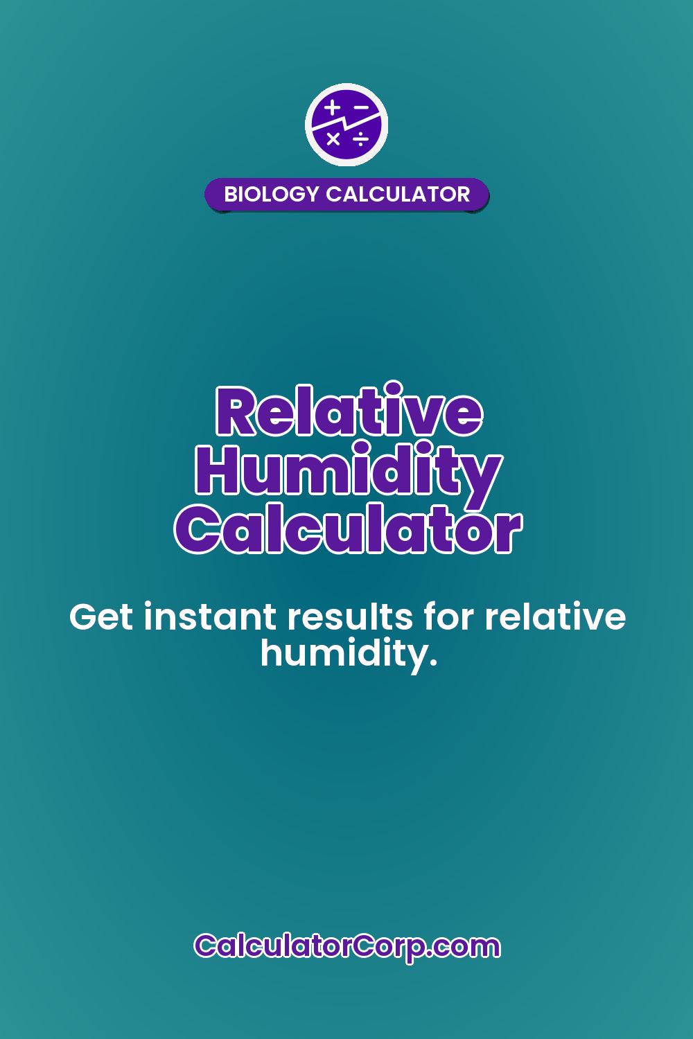Relative Humidity Calculator