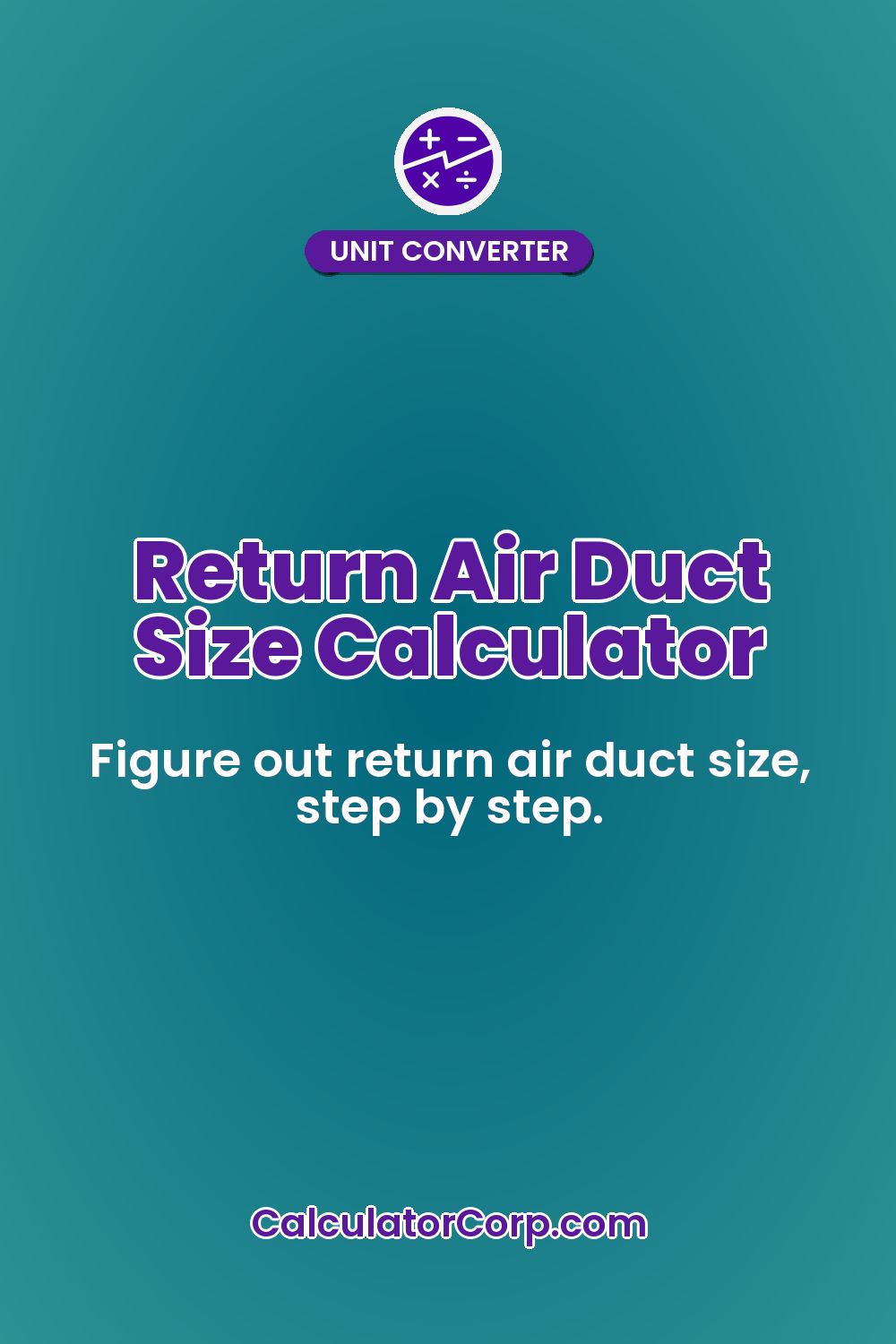 Return Air Duct Size Calculator