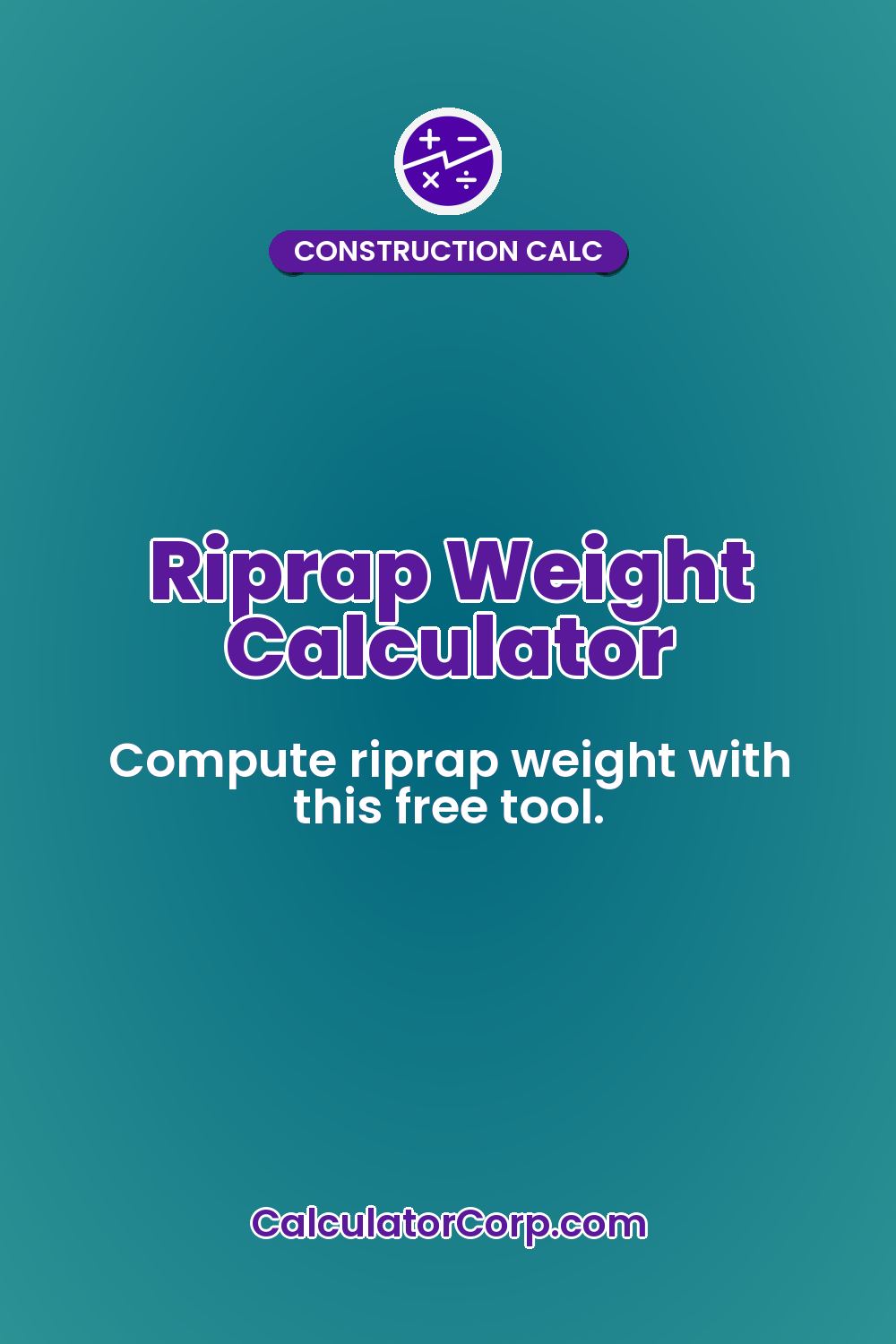 Riprap Weight Calculator