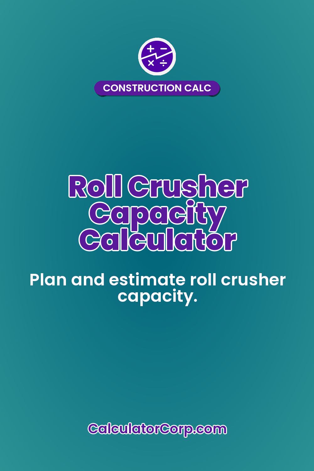 Roll Crusher Capacity Calculator