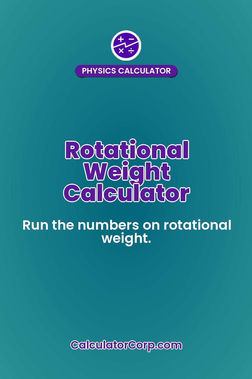 Rotational Weight Calculator