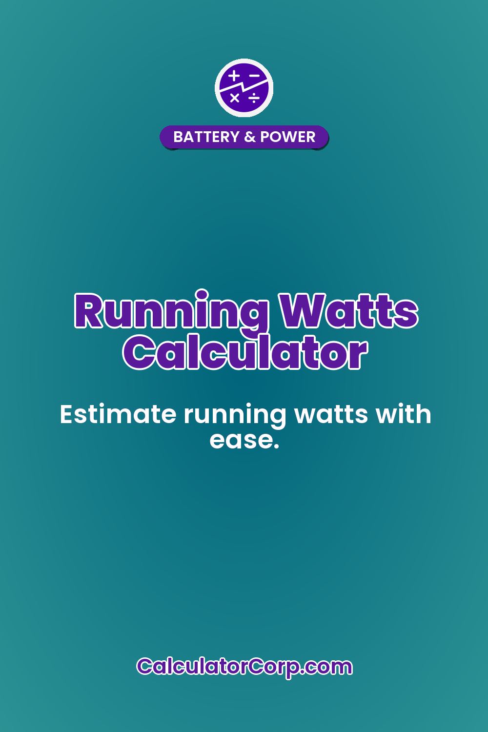Running Watts Calculator