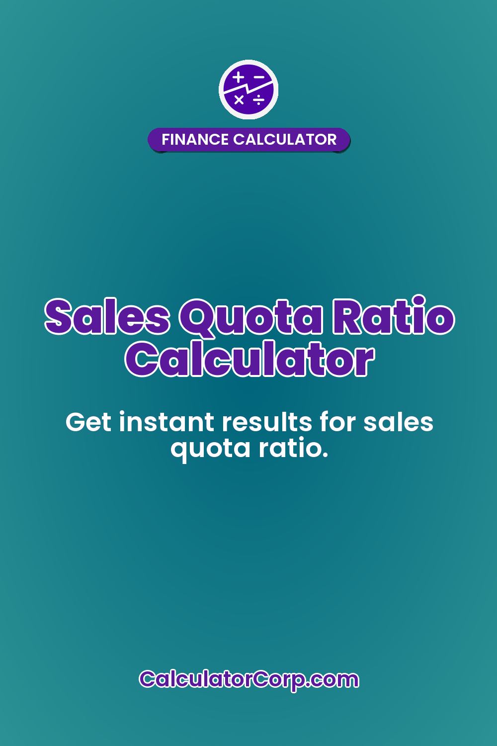 Sales Quota Ratio Calculator