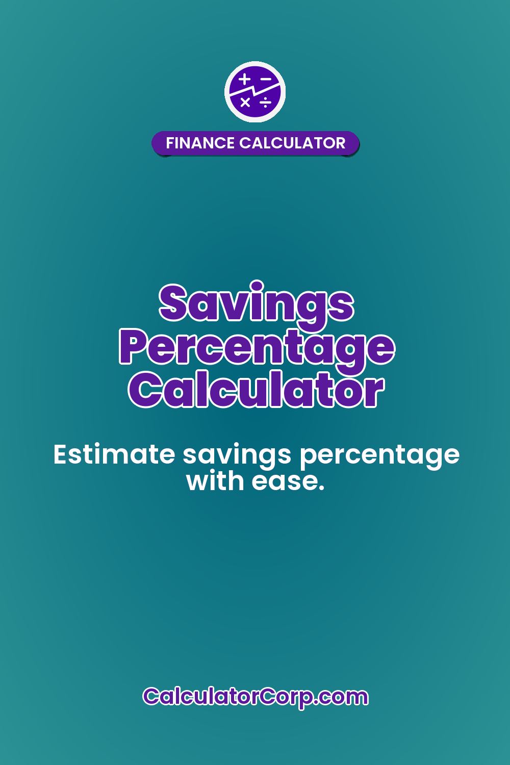 Savings Percentage Calculator