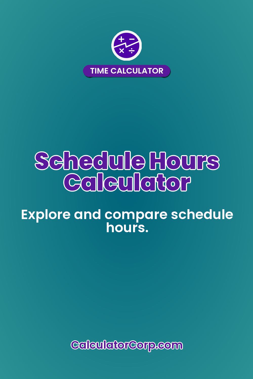 Schedule Hours Calculator