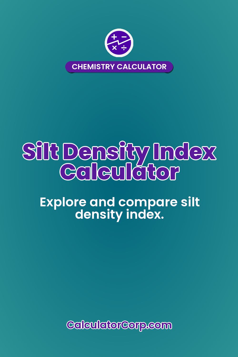 Silt Density Index Calculator