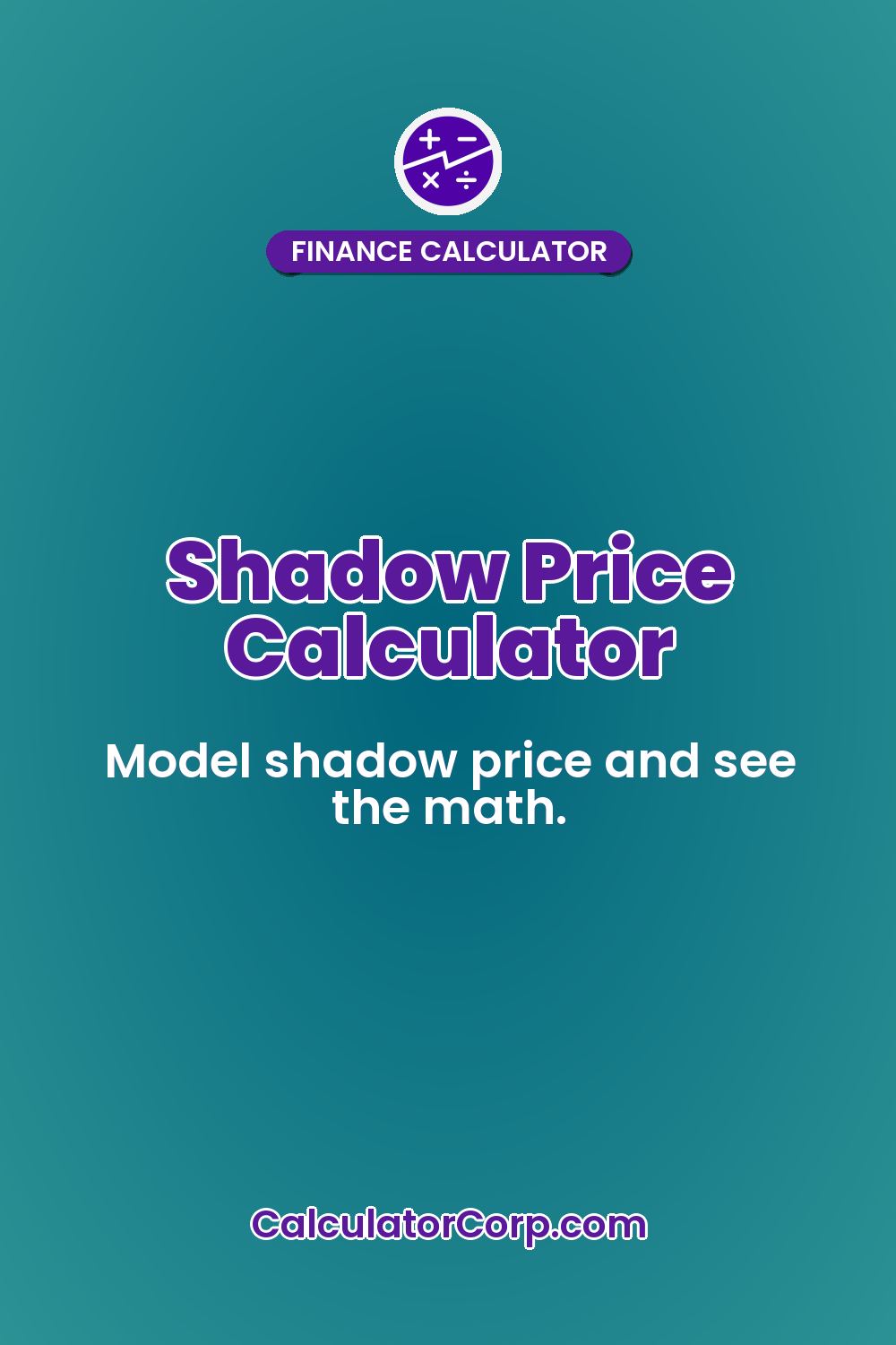 Shadow Price Calculator