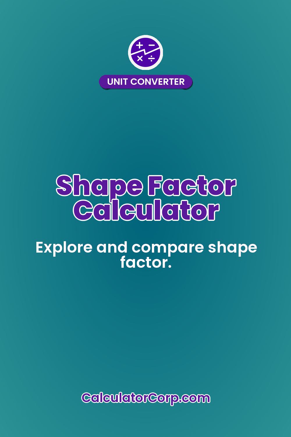 Shape Factor Calculator
