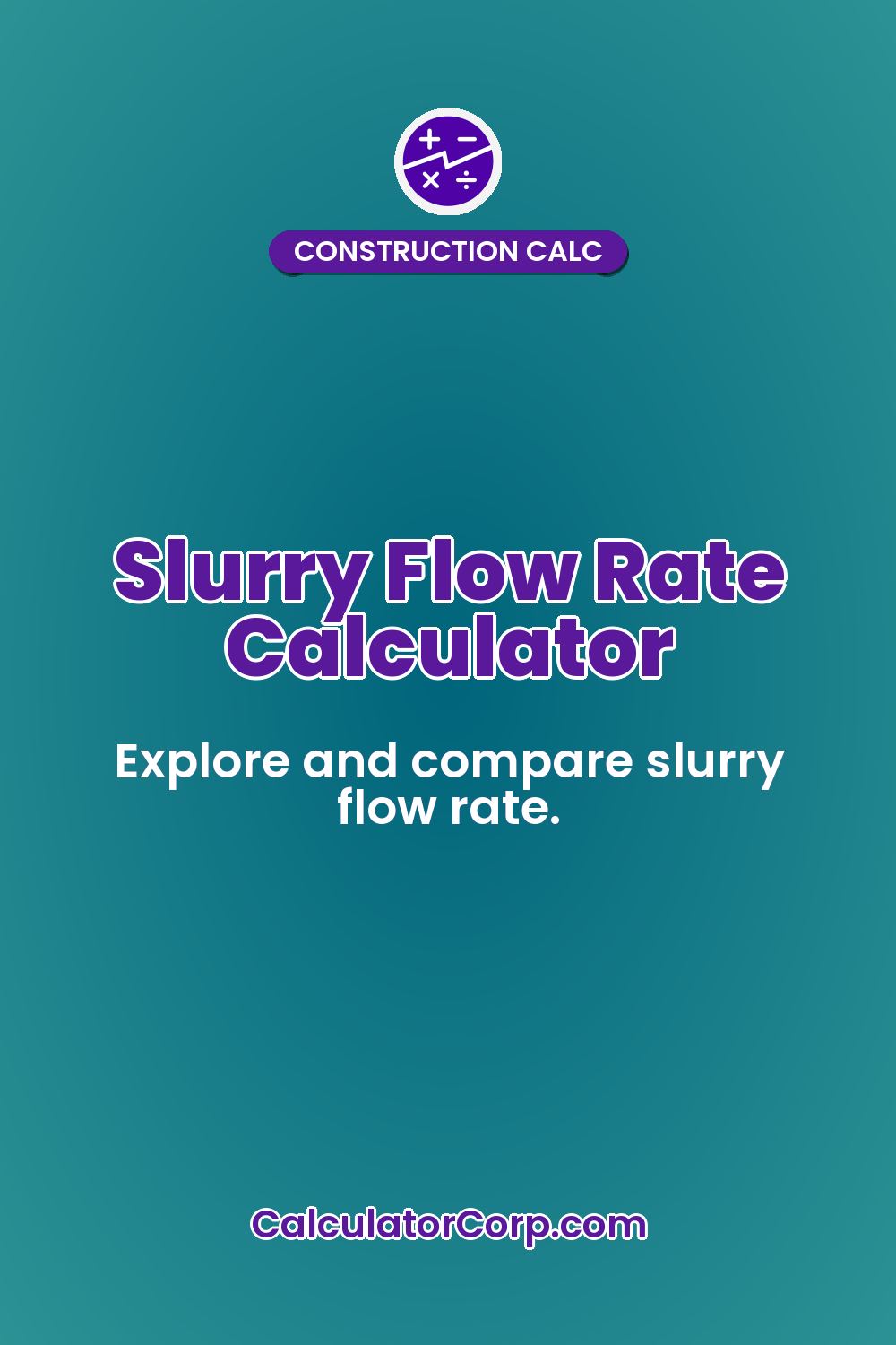 Slurry Flow Rate Calculator