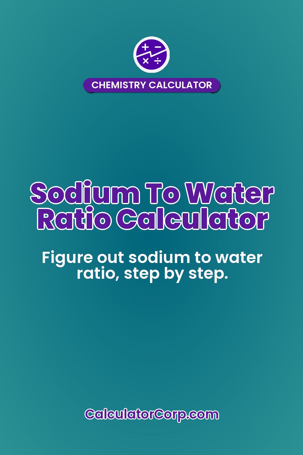 Sodium To Water Ratio Calculator