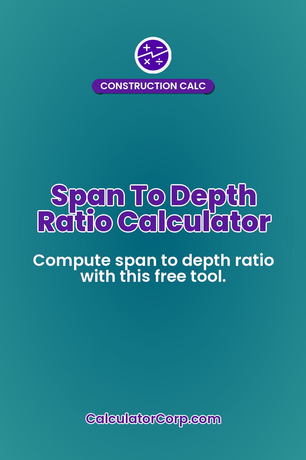 Span To Depth Ratio Calculator