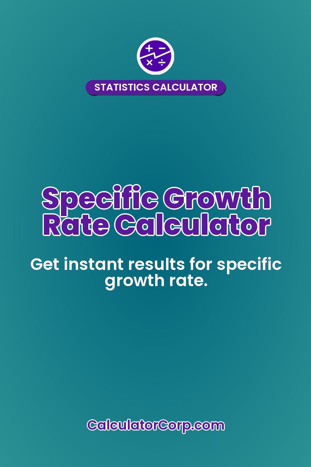 Specific Growth Rate Calculator