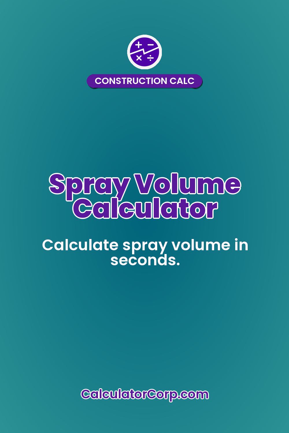Spray Volume Calculator