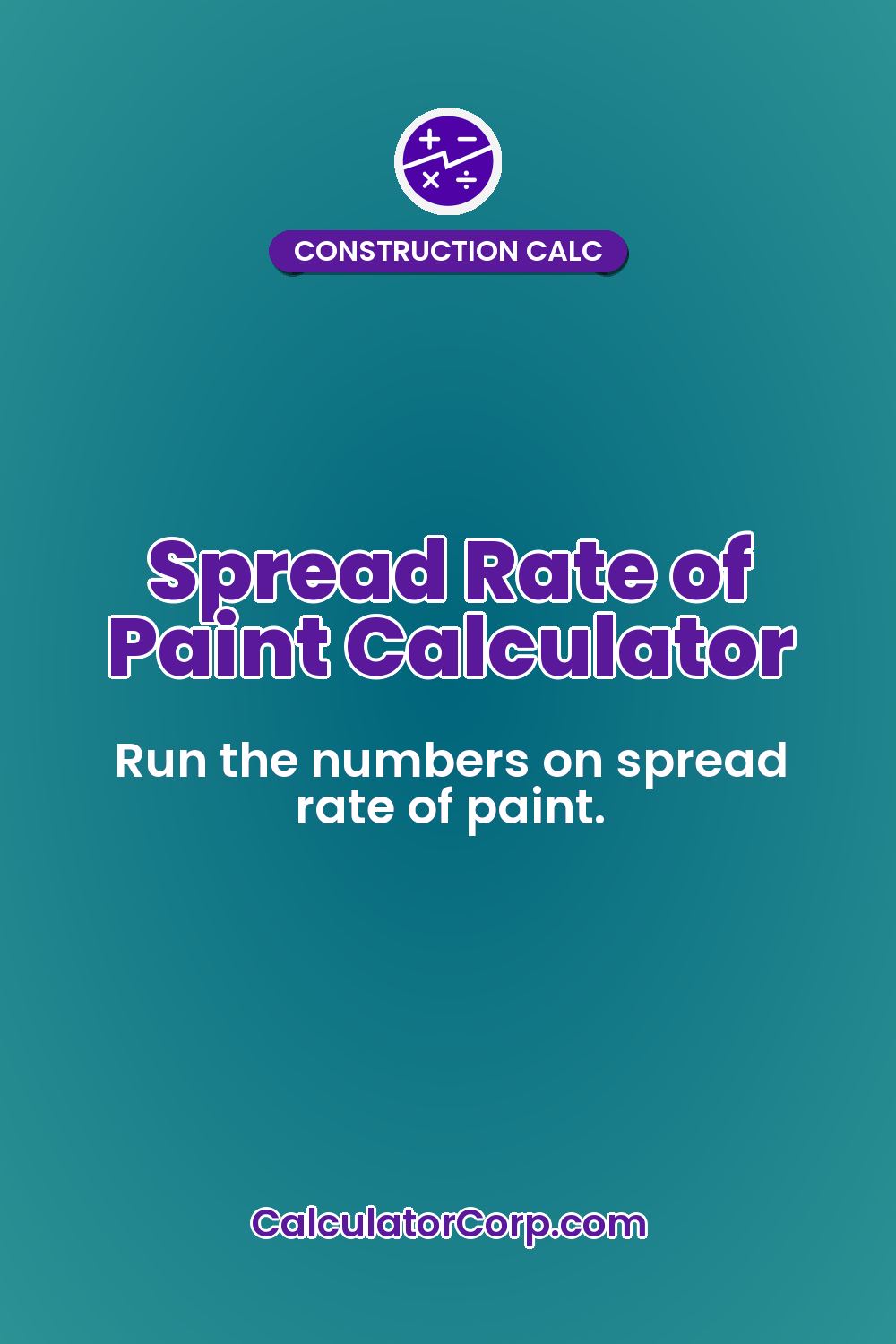 Spread Rate of Paint Calculator