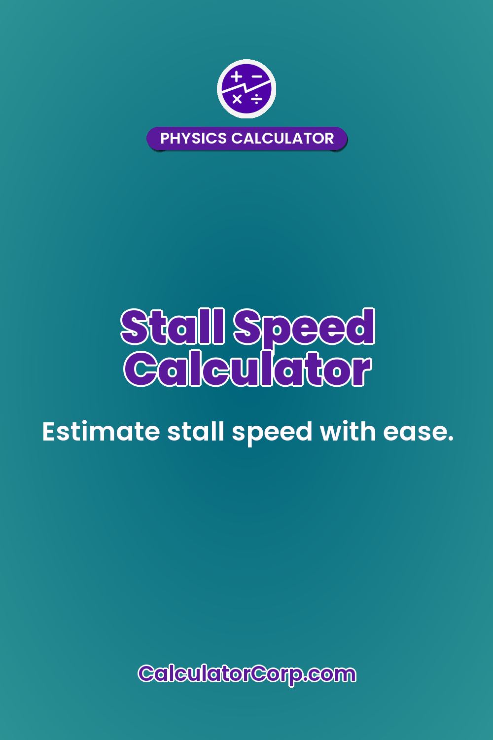 Stall Speed Calculator