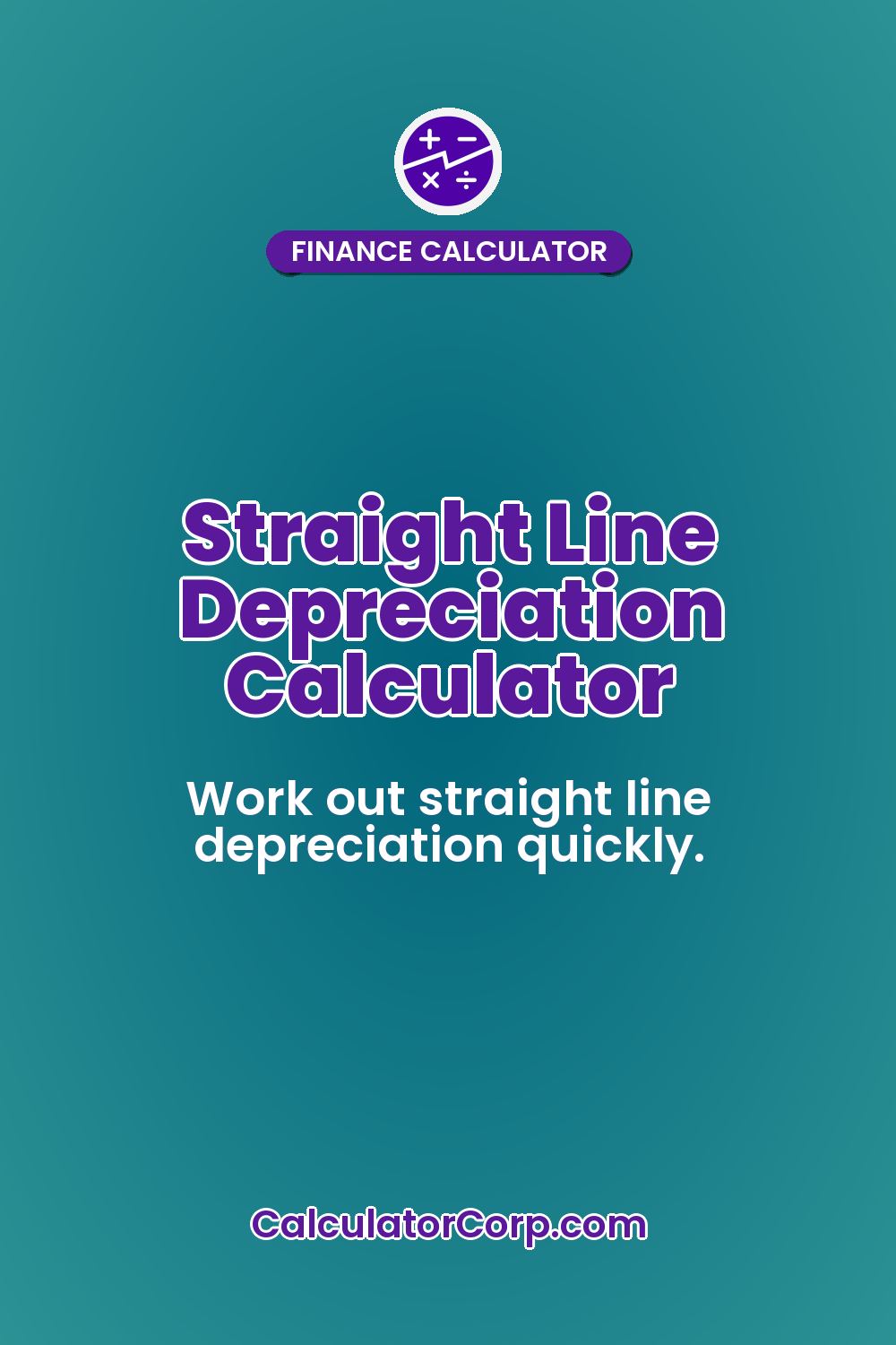 Straight Line Depreciation Calculator