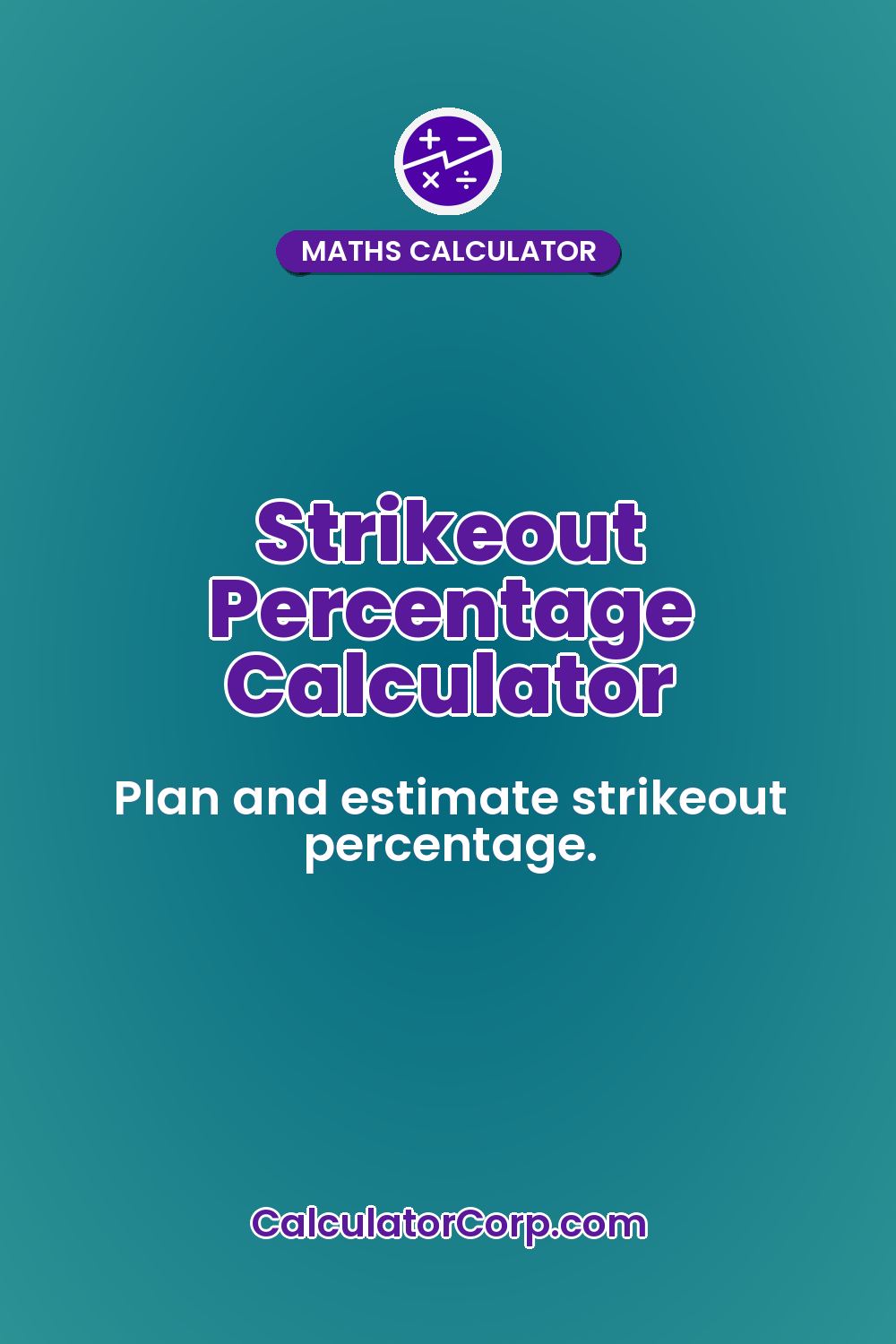 Strikeout Percentage Calculator