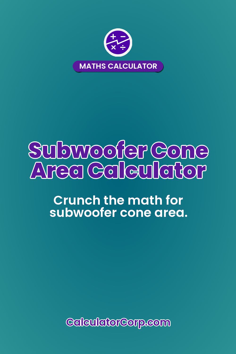Subwoofer Cone Area Calculator