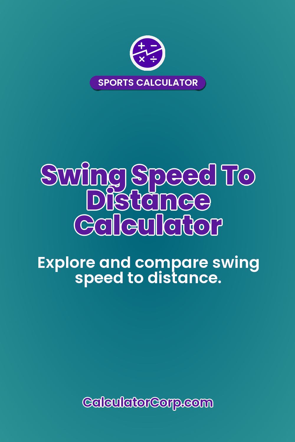 Swing Speed To Distance Calculator