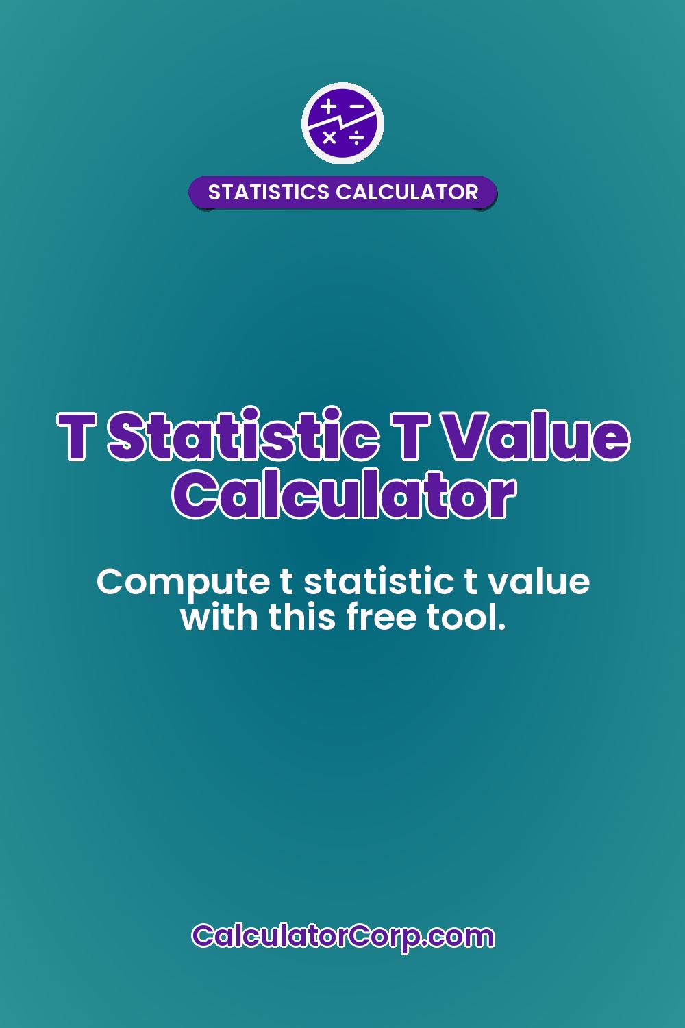 T Statistic T Value Calculator