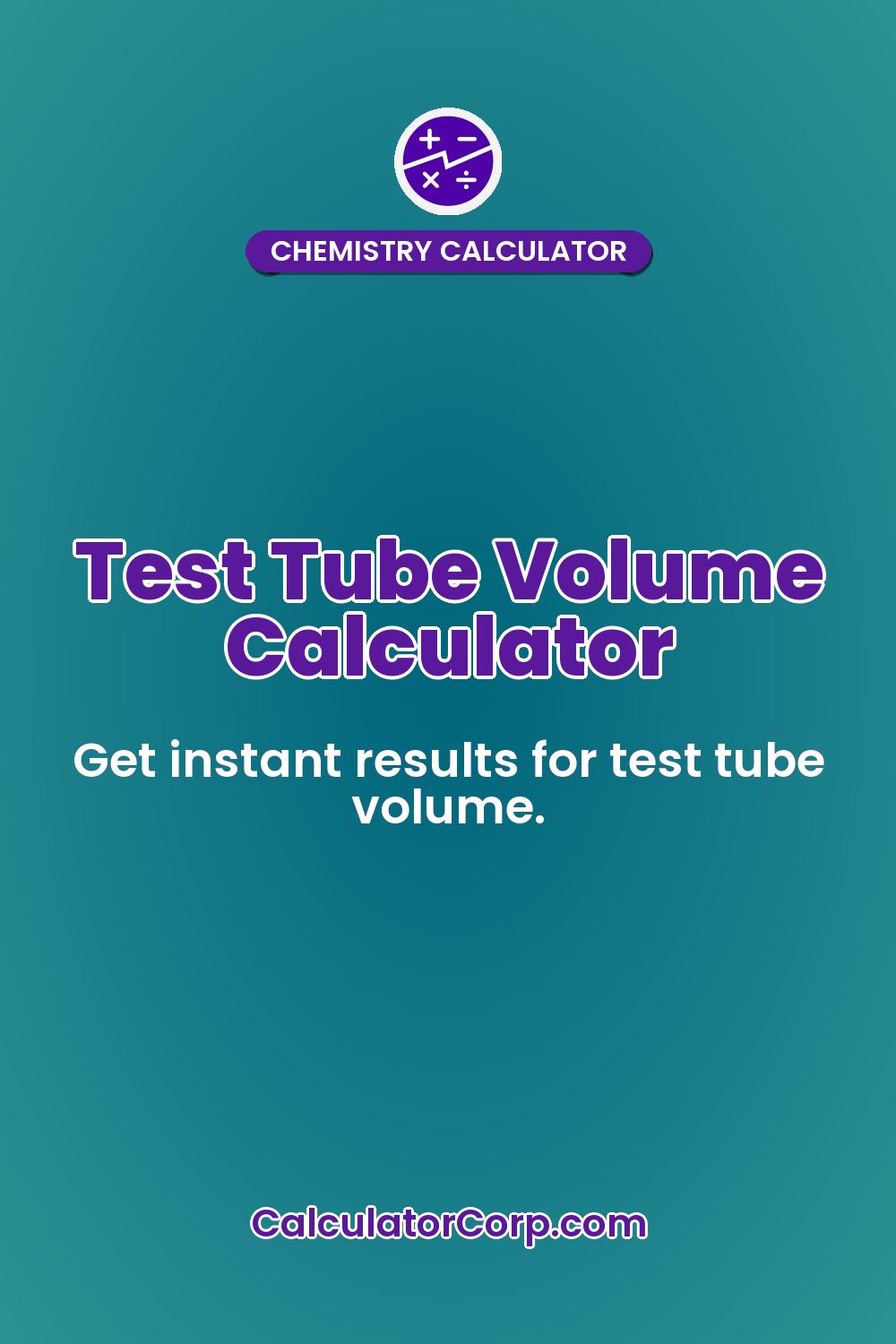 Test Tube Volume Calculator
