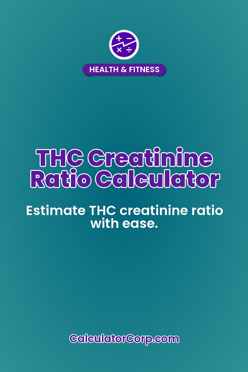 THC Creatinine Ratio Calculator