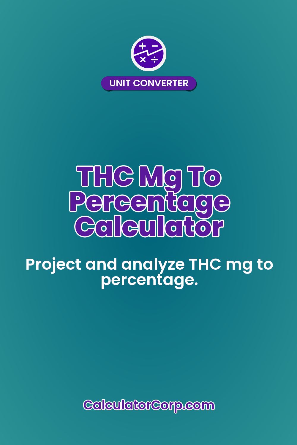 THC Mg To Percentage Calculator