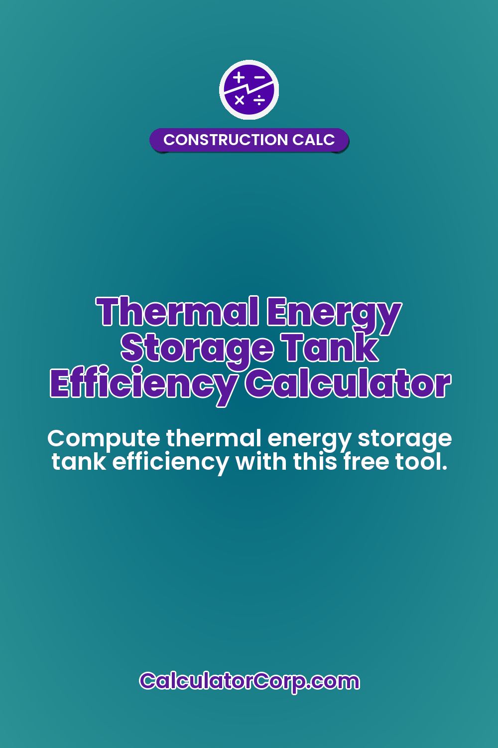 Thermal Energy Storage Tank Efficiency Calculator