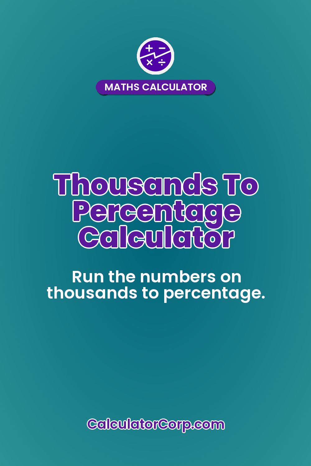 Thousands To Percentage Calculator