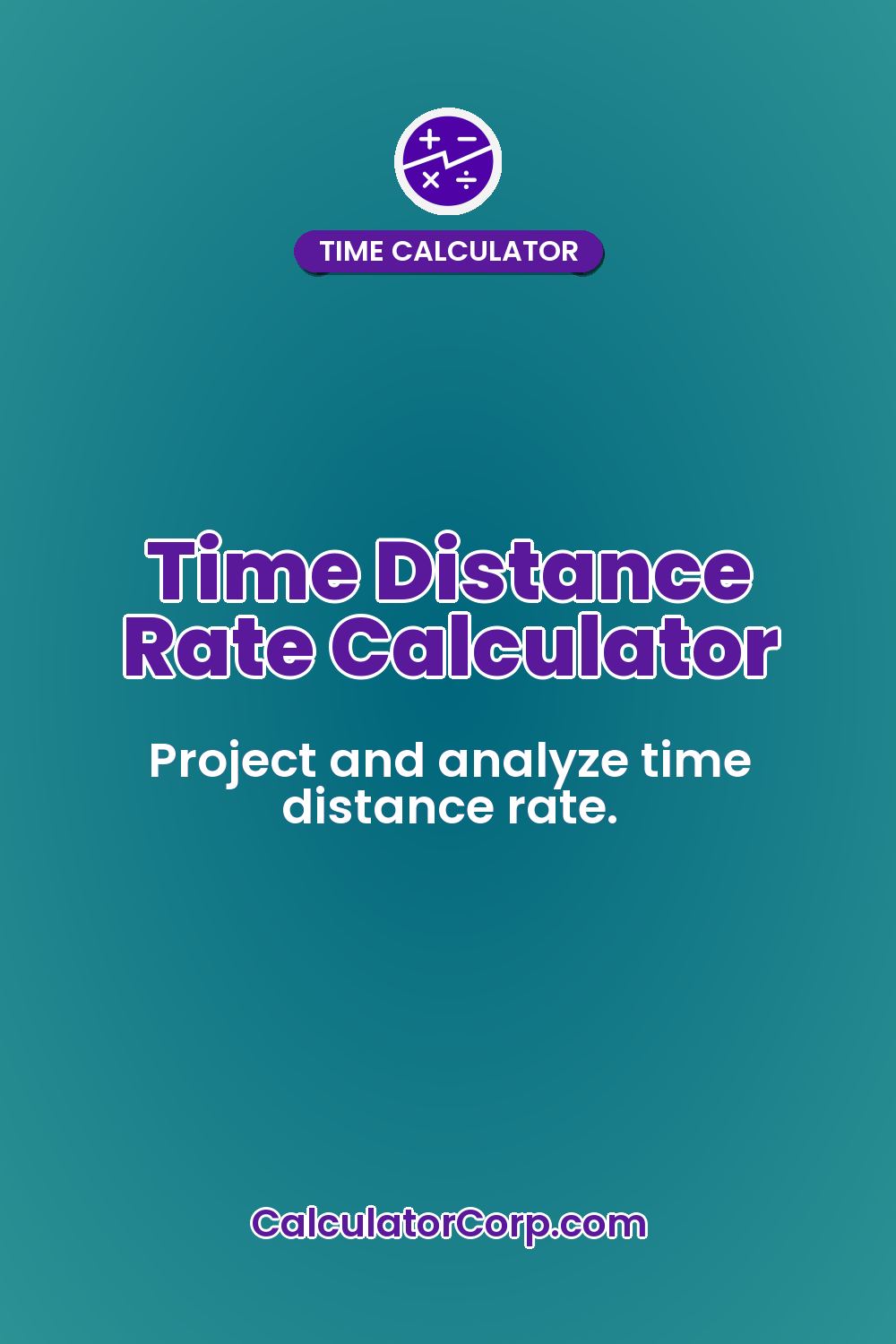 Time Distance Rate Calculator