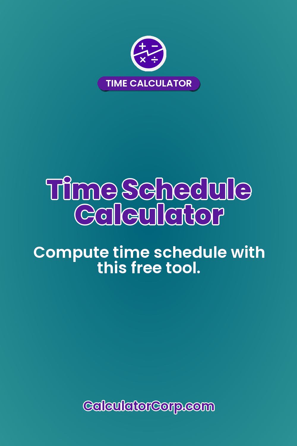 Time Schedule Calculator