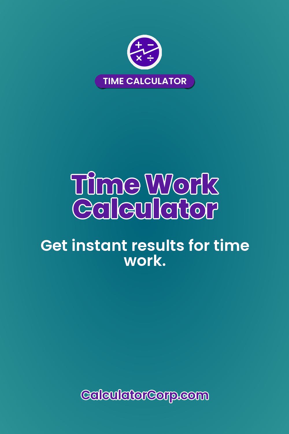 Time Work Calculator