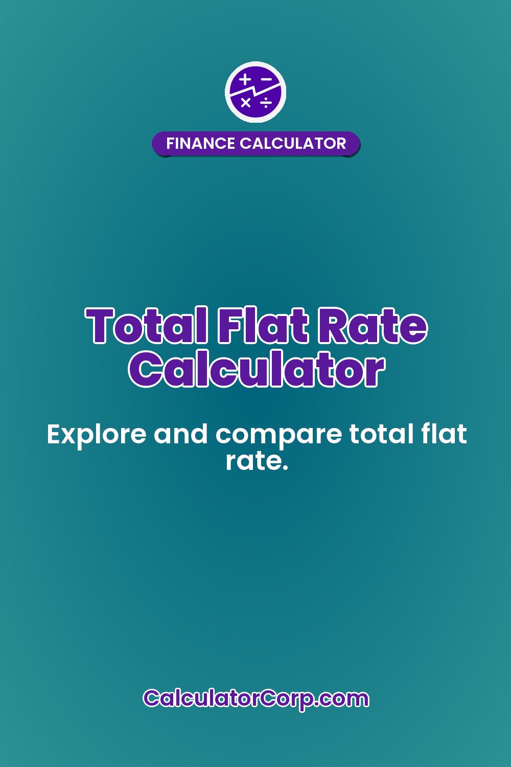 Total Flat Rate Calculator