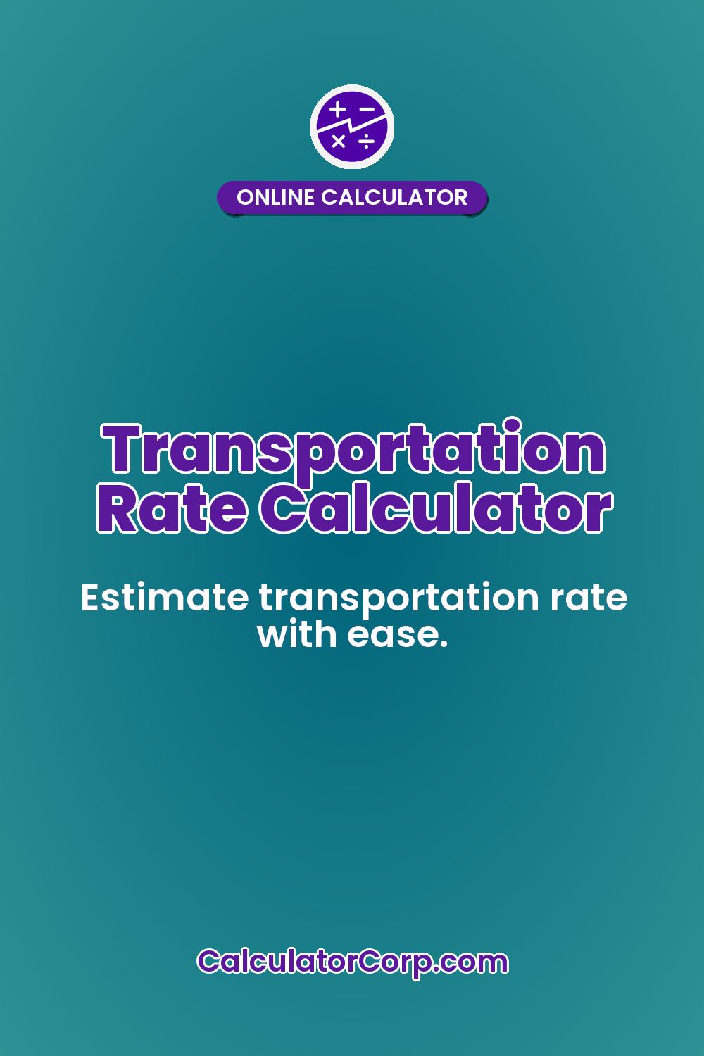 Transportation Rate Calculator