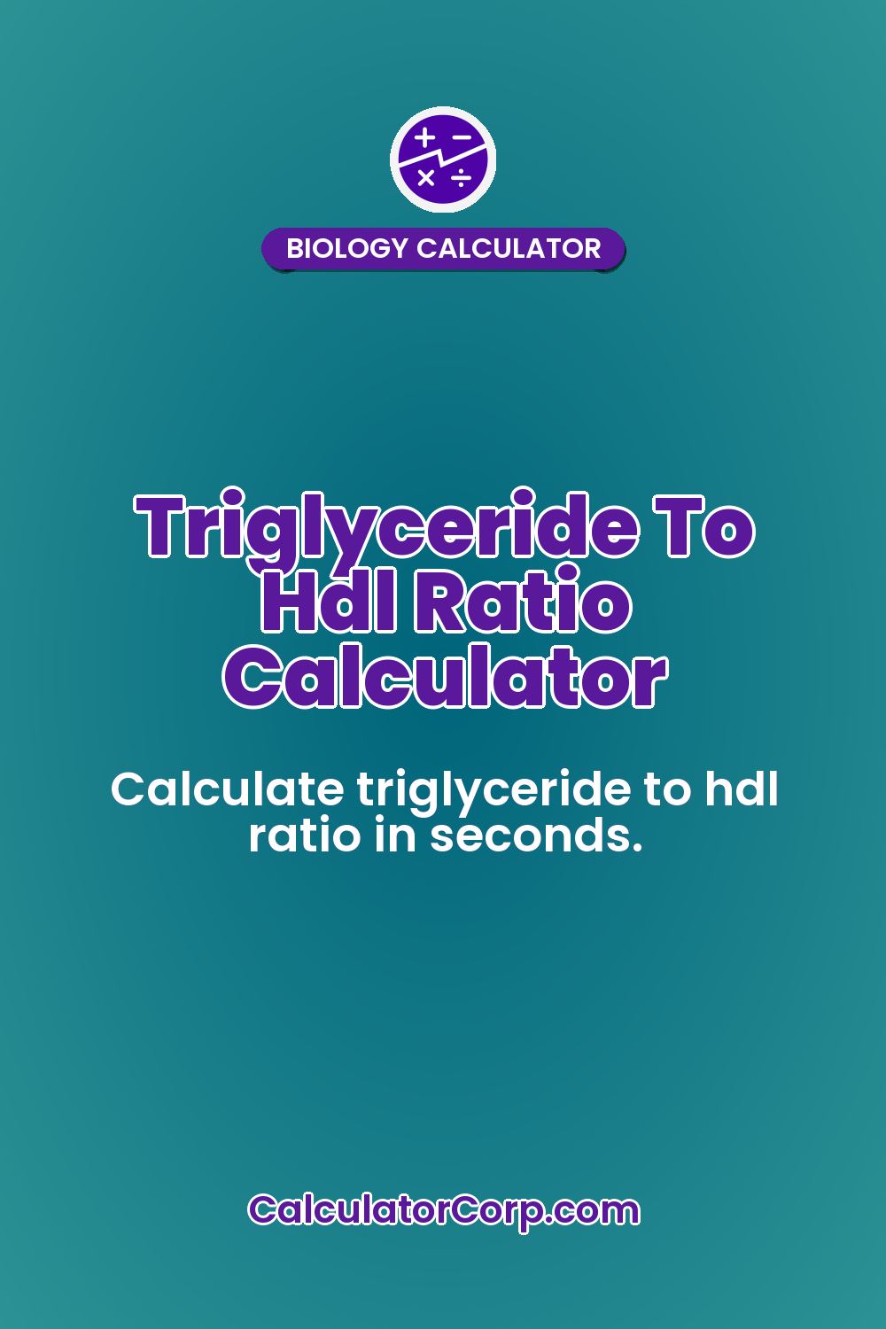 Triglyceride To Hdl Ratio Calculator