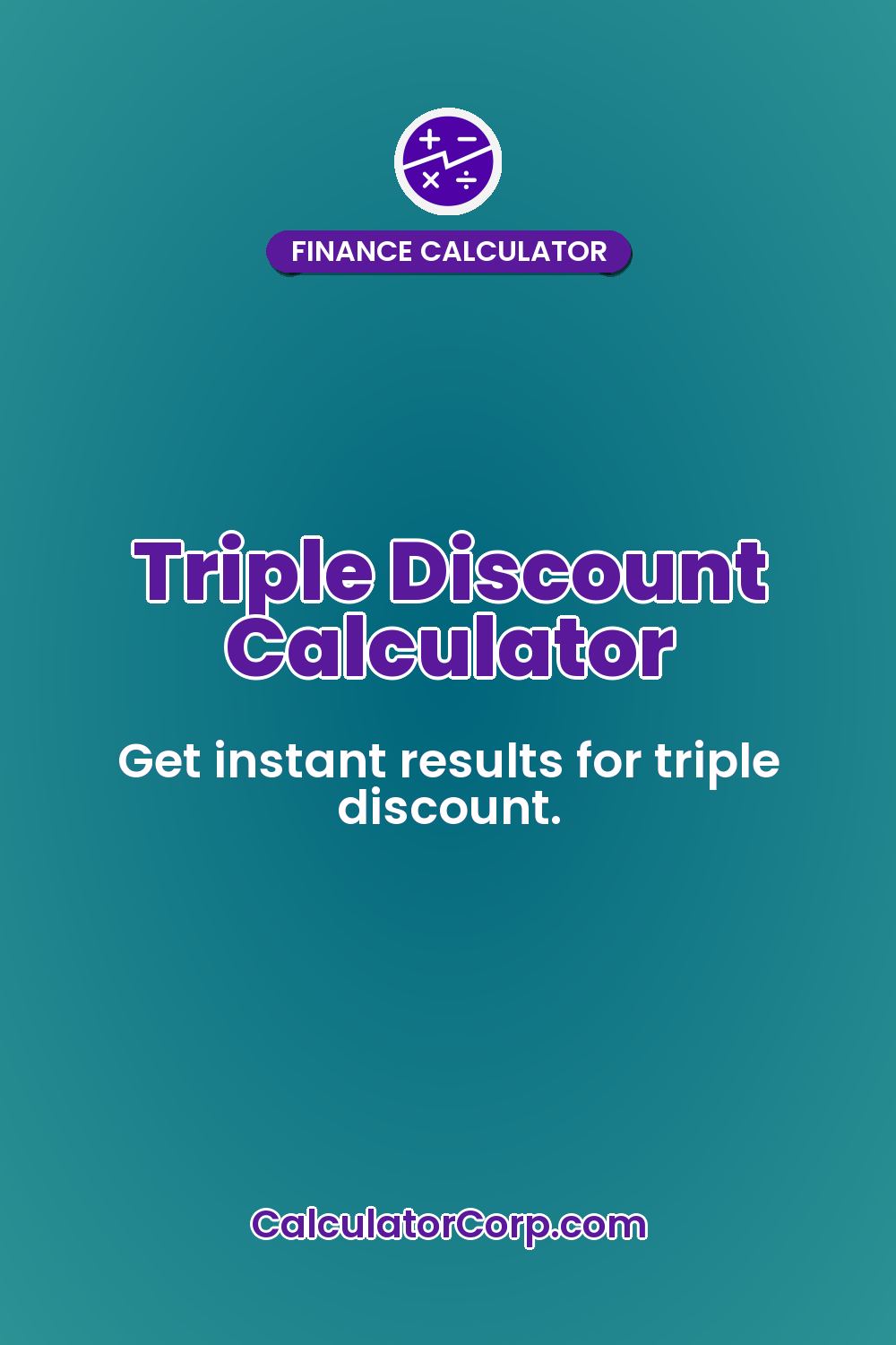 Triple Discount Calculator
