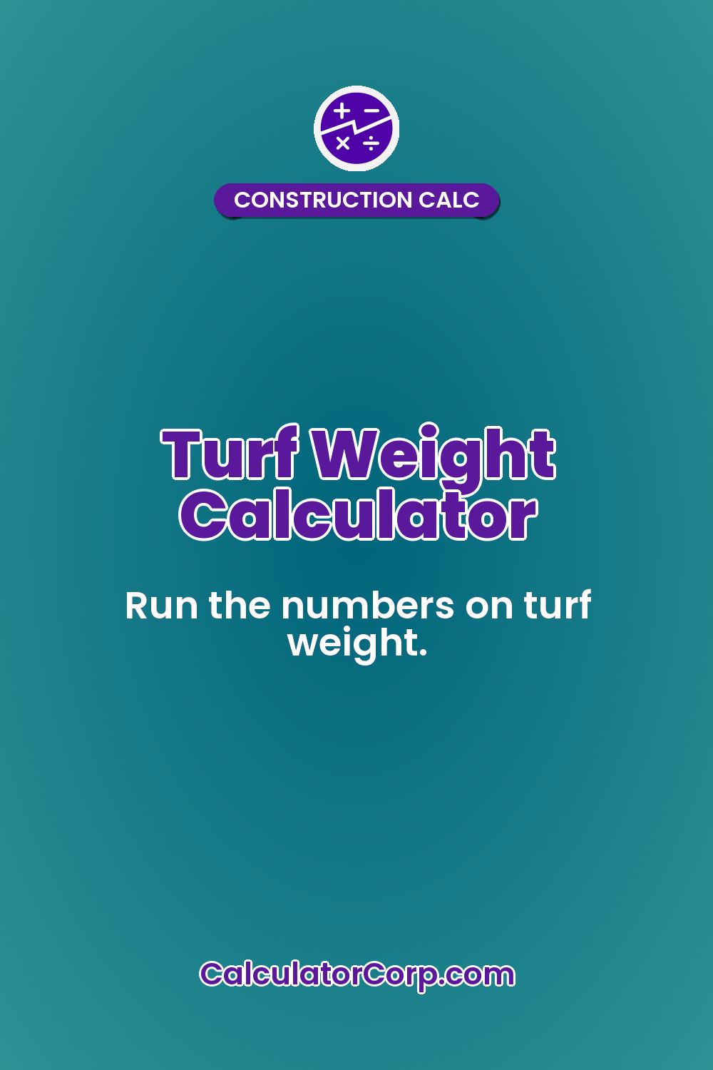 Turf Weight Calculator