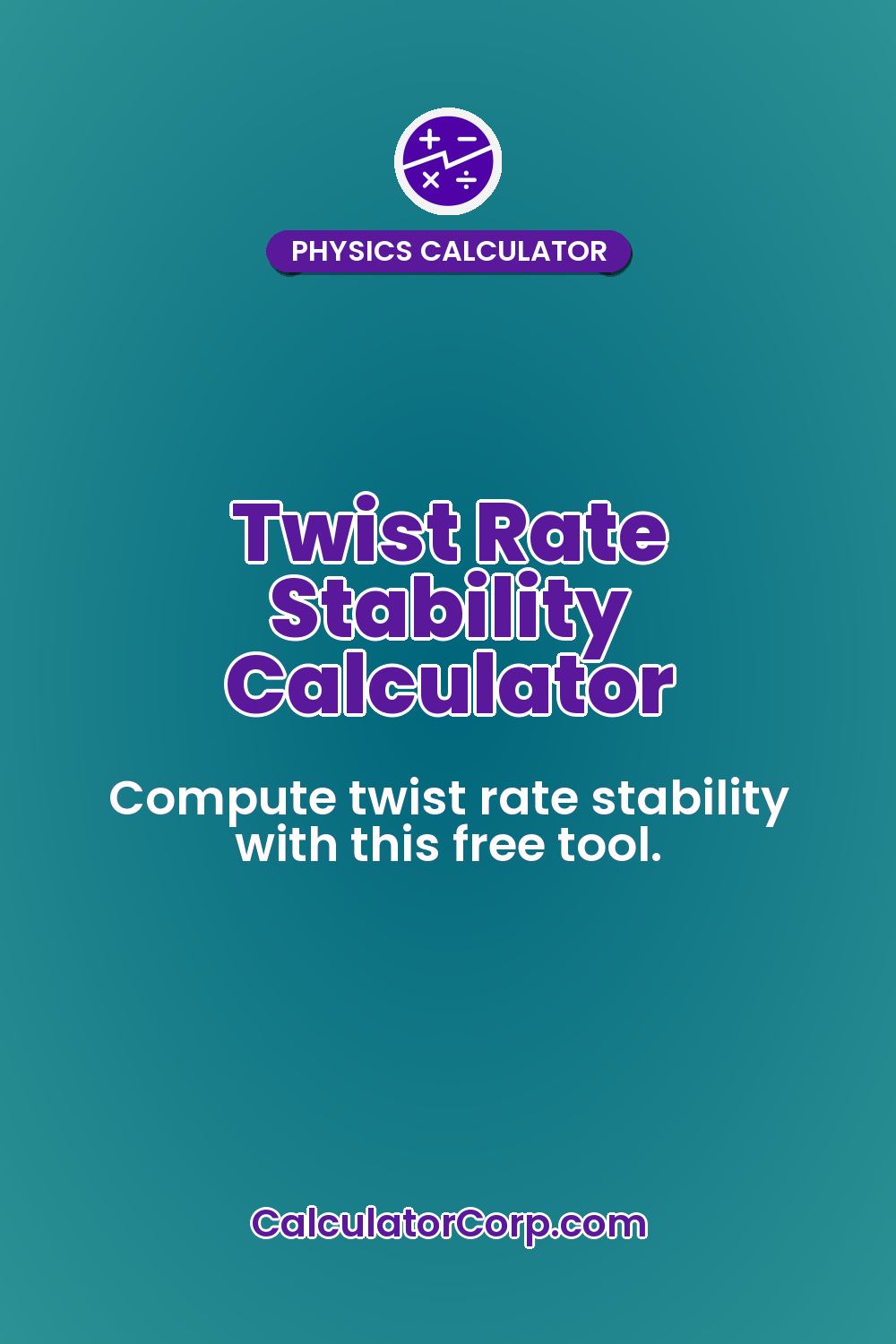 Twist Rate Stability Calculator