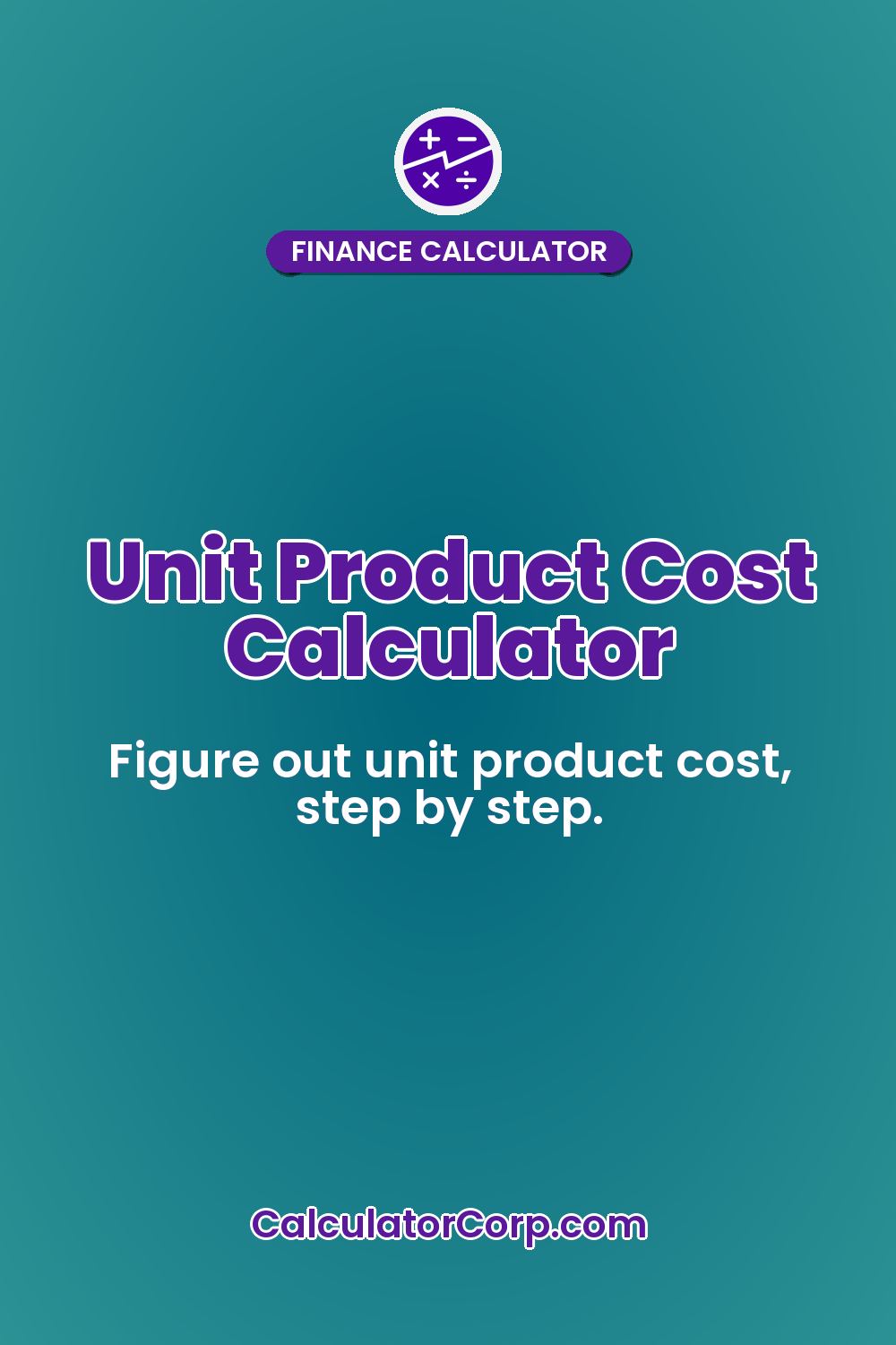 Unit Product Cost Calculator