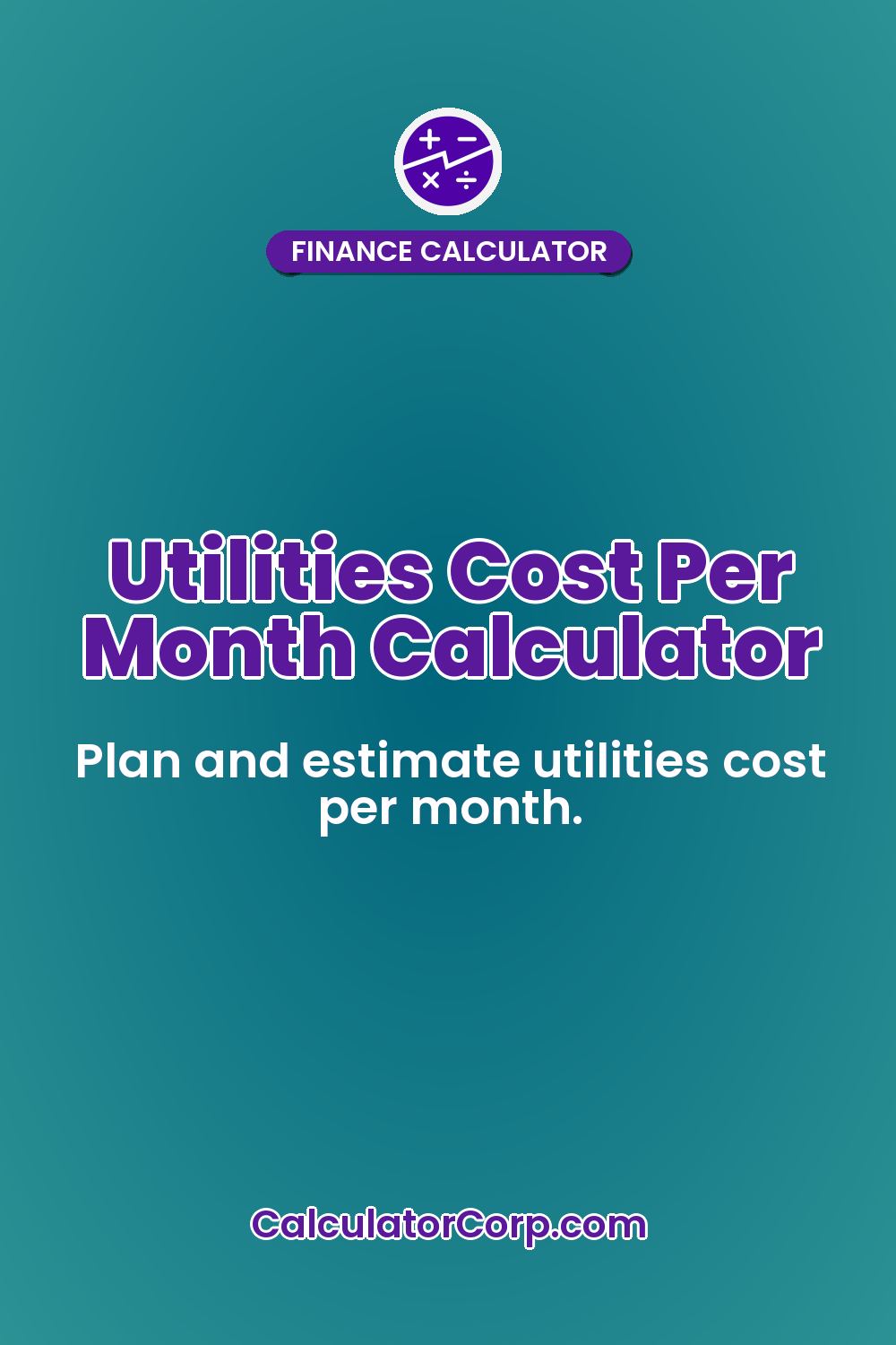 Utilities Cost Per Month Calculator